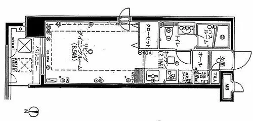 チサンマンション植物園【7階】の間取り