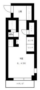 セレブコート新北野【4階】の間取り