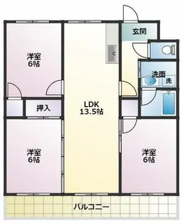 メゾンエスペランス【406号室】の間取り