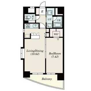 ラドーニ清水【4階】の間取り