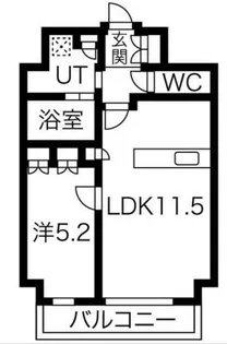 大阪府大阪市中央区伏見町4丁目【マンション】の間取り