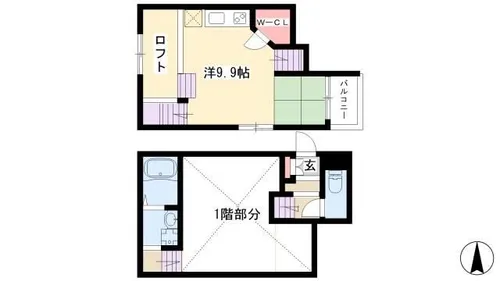 RadIAnce庄内通【2階】の間取り