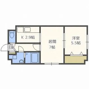 ベルファーレ平岸【3階】の間取り