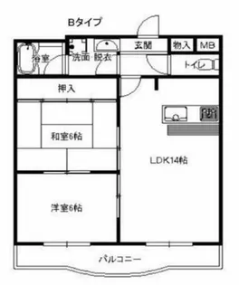 アルブル【4階】の間取り