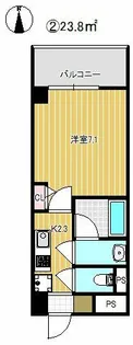 グランパシフィック今里公園【2階】の間取り