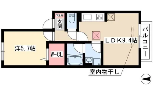 クワドラ【2階】の間取り