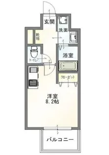 SQUARE箱崎【3階】の間取り