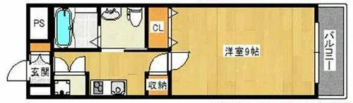 インパレス小阪【5階】の間取り