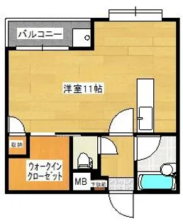 ユニバーシティKO【303号室】の間取り