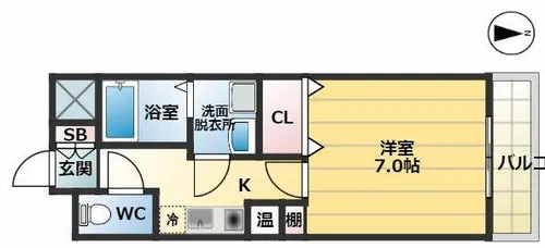 スパジオビィータ【1階】の間取り