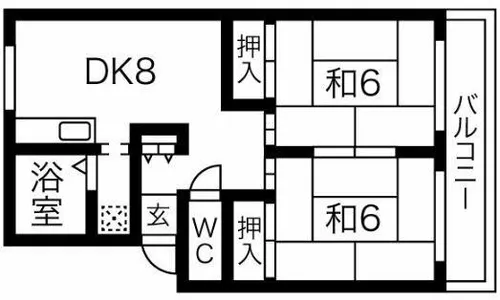 プレジール鹿野【2階】の間取り