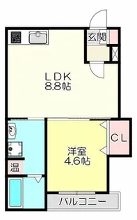 カーサベルデ【1階】の間取り