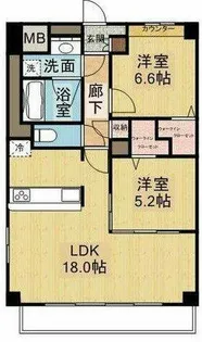 パビリオン本郷【5階】の間取り
