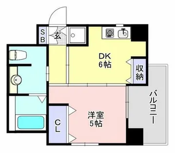 ファーストアベニール【5階】の間取り