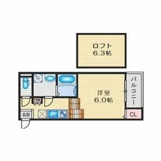 愛知県名古屋市天白区平針3丁目【アパート】の間取り