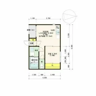 ガルテン【302号室】の間取り
