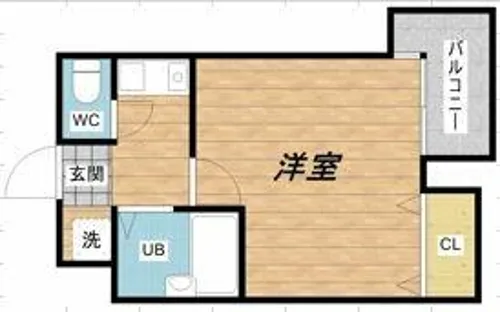 大国町青山ビル別館【8階】の間取り
