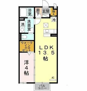 カーサ・エクレールB棟【1階】の間取り