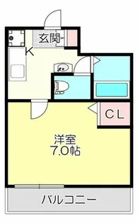 1Kの間取り画像