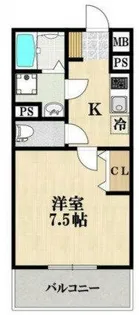 EXハイツMITO B棟【1階】の間取り