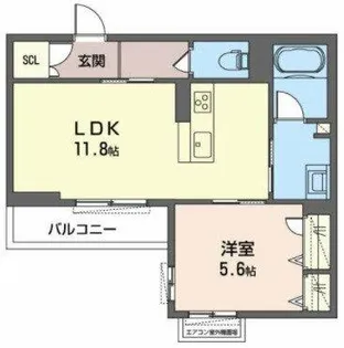 メゾン ド ラフィネ【2階】の間取り