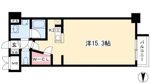 グラヴィス鶴舞【4階】の間取り