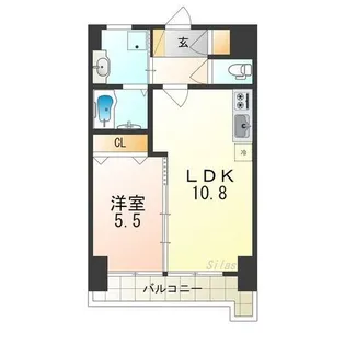 Belle Fontaine【5階】の間取り