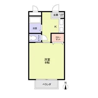 グレイシスS.K.B【1階】の間取り