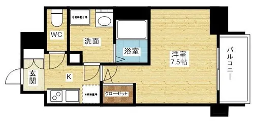コンフォリア・リヴ新大阪WEST【8階】の間取り