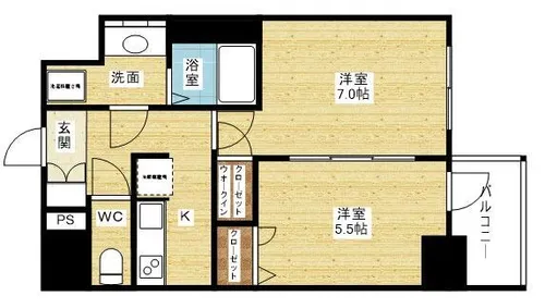 コンフォリア・リヴ新大阪WEST【11階】の間取り