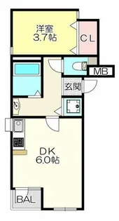 アリスコート・bamboo【3階】の間取り