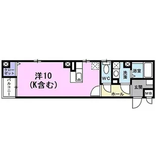 アベニューサイド五条【3階】の間取り