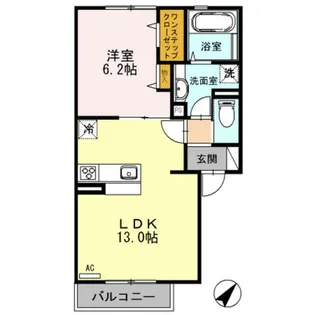 アオーラ ヌエボ I【2階】の間取り