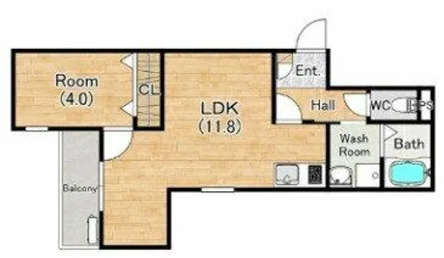 ジーメゾン東大阪寿クラディア【2階】の間取り
