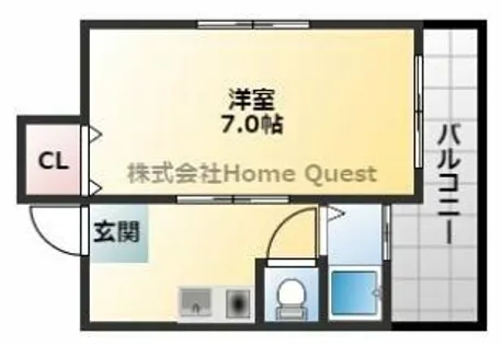 スリーライトカドニシ【3階】の間取り