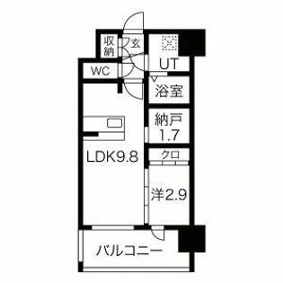 大阪府東大阪市西堤1丁目【マンション】の間取り