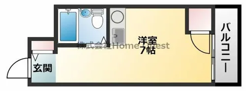 エクセレント小若江【3階】の間取り