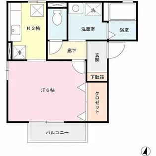 サンフェルティ B棟【1階】の間取り