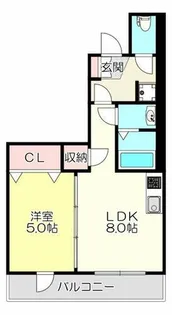 フウキレジデンス【4階】の間取り