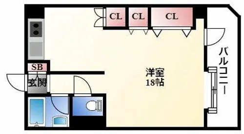 ハイネス四ツ谷【2階】の間取り