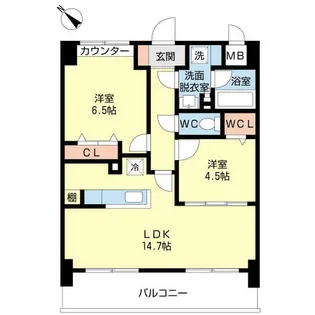 サンアトラスV【0507号室】の間取り