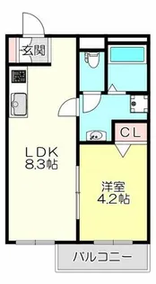 Dias東石切町【3階】の間取り