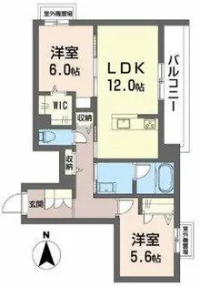 シャーメゾン グランド ビュイソン【3階】の間取り