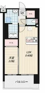 Luxe布施北Ⅲ【13階】の間取り