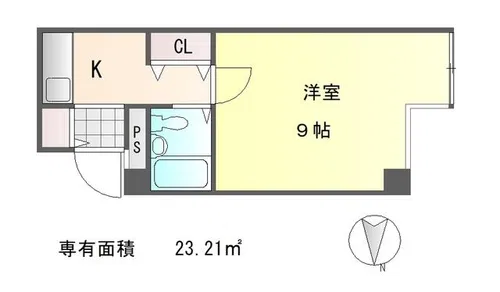 珠光ビル百万遍【2階】の間取り