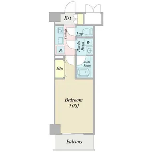 ウイングコート深沢【0203号室】の間取り