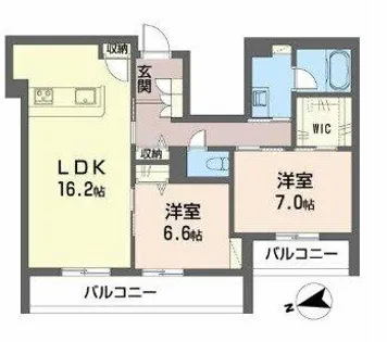 シャーメゾン フィセル【3階】の間取り