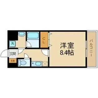 メルディアキューブやえのさと【2階】の間取り