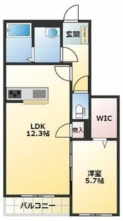 シャーメゾン山喜【1階】の間取り