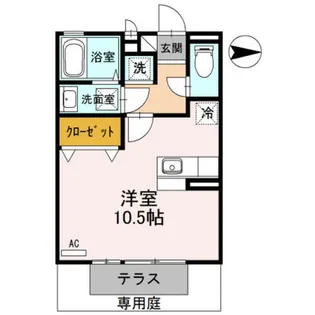 アムール西桂 B棟【1階】の間取り